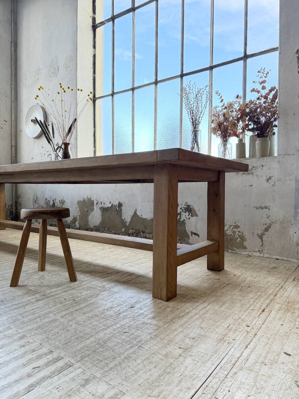 XXL solid oak farmhouse table 3.5m