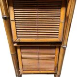 Foldable rattan shelf