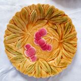 Five dessert plates in Sarreguemines slip