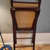 Wooden folding chairs and caning