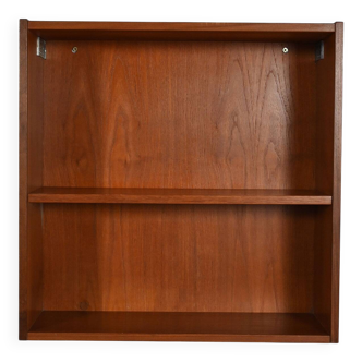 Wall-mounted Scandinavian teak shelf