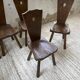 Chaises chêne massif chapo savoyarde art populaire