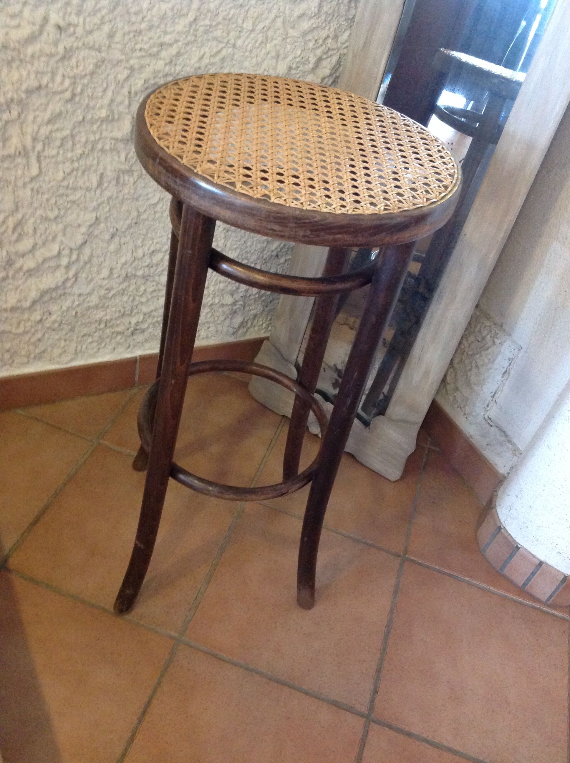 Ancien tabouret de bar par FMB vintage années 50