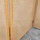 Vintage wicker claustra screen - 1950s