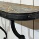 Console en acier forgé et plateau en ardoise, travail des années 1950 - L=7