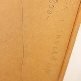 Large Swedish Mid-Century Oil on Panel" Beach" by Stig Thiderman (1920-1973) - Vintage and Framed