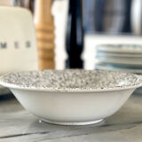 Italian speckled stoneware salad bowl