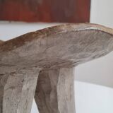 Tabouret Senoufo en bois vintage circa 1960