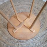 Vintage oak round coffee table