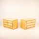 Angelo Mazzola Parchment Nightstands for Salpol In the Manner of Aldo Tura