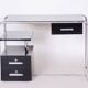 Bauhaus Writing Desk in Chrome, Steel and Wood, Germany, 1930s