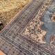 Vintage Persian Moud Carpet Handwoven Wool 240x160 Iran Oriental Old Salon