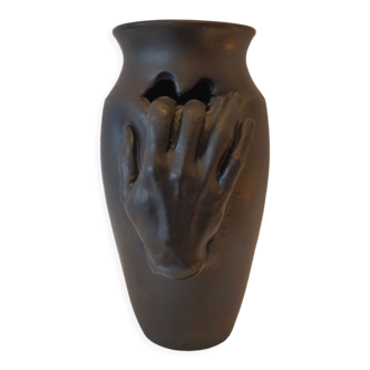 Vase en céramique, circa 50/60, signé