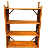 Four-tier rattan shelf