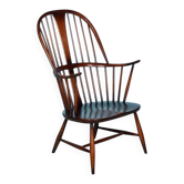 Ercol model 472 fireplace chair from the 1960s in beech.