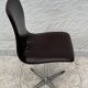 Space Age Swivel Chair Chocolate Brown Skai