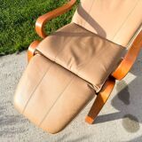 Westnofa Scandinavian Relax leather lounge chair, 1980s