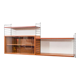 Étagère String, teck, avec vitrine, vintage