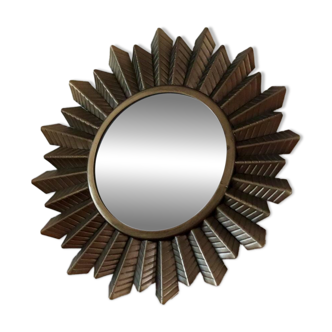 Vintage Style metal Sun Burst Wall Mirror