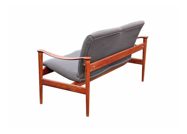 Canapé Loveseat 711 par Fredrik Kayser pour Vatne Lenestolfabrikk, 1960