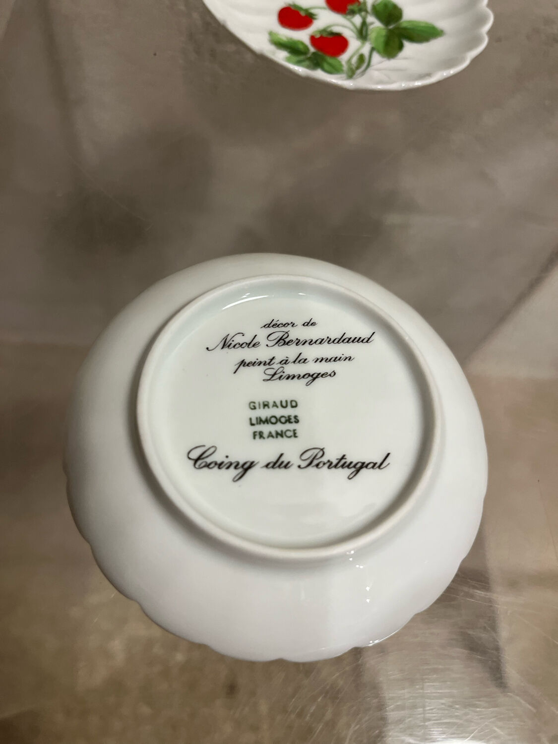 Set of 4 porcelain plates from Limoges 1980