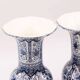 2 large vases known as trumpet vases from Delft Royal