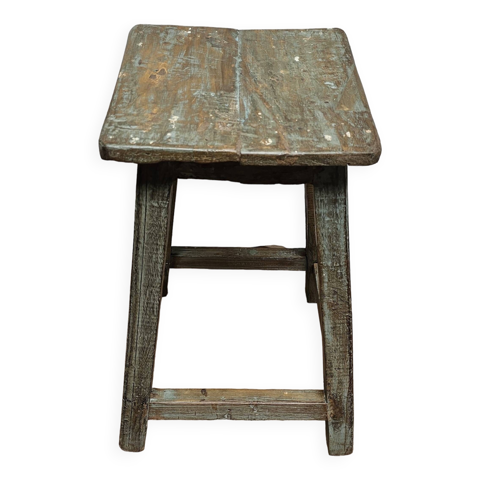 Burmese teak workshop stool