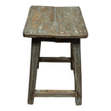 Burmese teak workshop stool