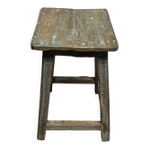 Burmese teak workshop stool