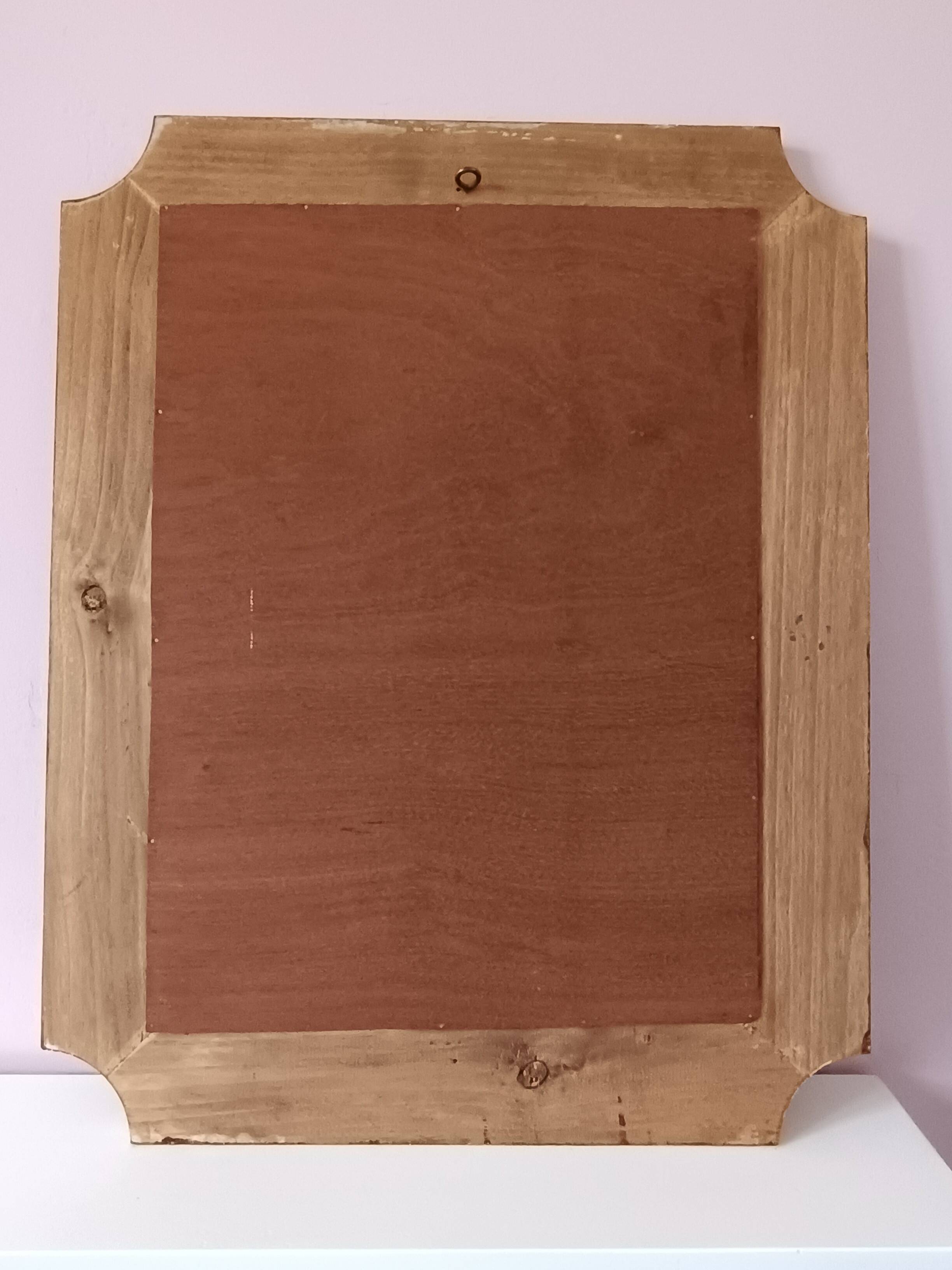 Eglomised glass mirror 75 X 60 cm
