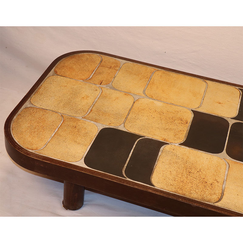 Roger Capron's vintage coffee table model "Shogun" 1960