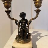 Paire de bougeoir, chandeliers en bronze