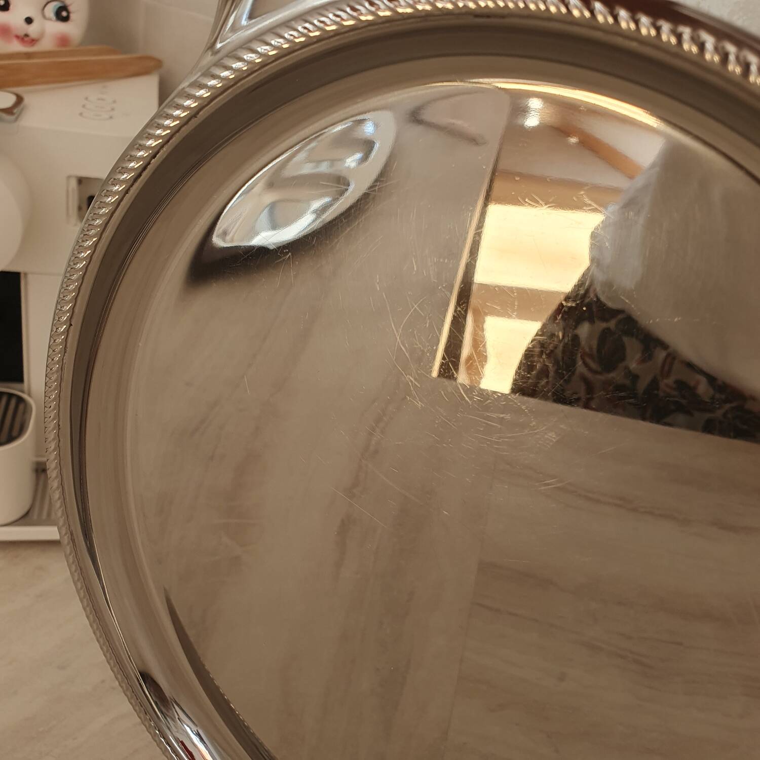 18/10 stainless steel tray Alessi Alfra Italy