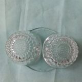 Salière double en verre Duralex