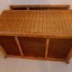 Rattan trunk toy chest