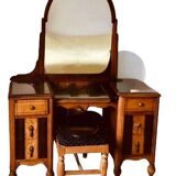 Dressing table with inlaid mahogany mirror - Philadelphia, 1925