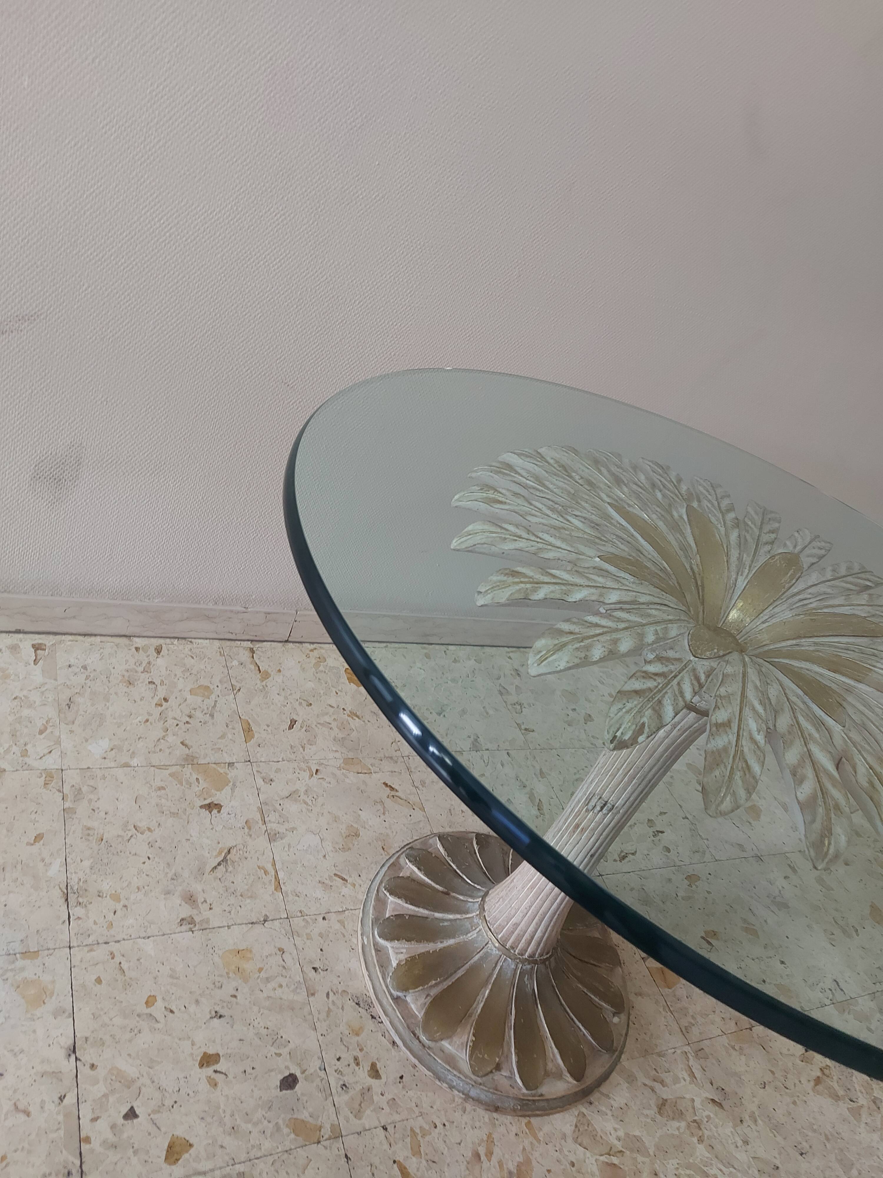 Italian daisy table 60s, 70'S design table Chelini Florence