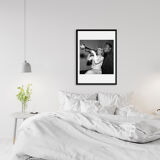 Jeanne Moreau and Miles Davis in 1957