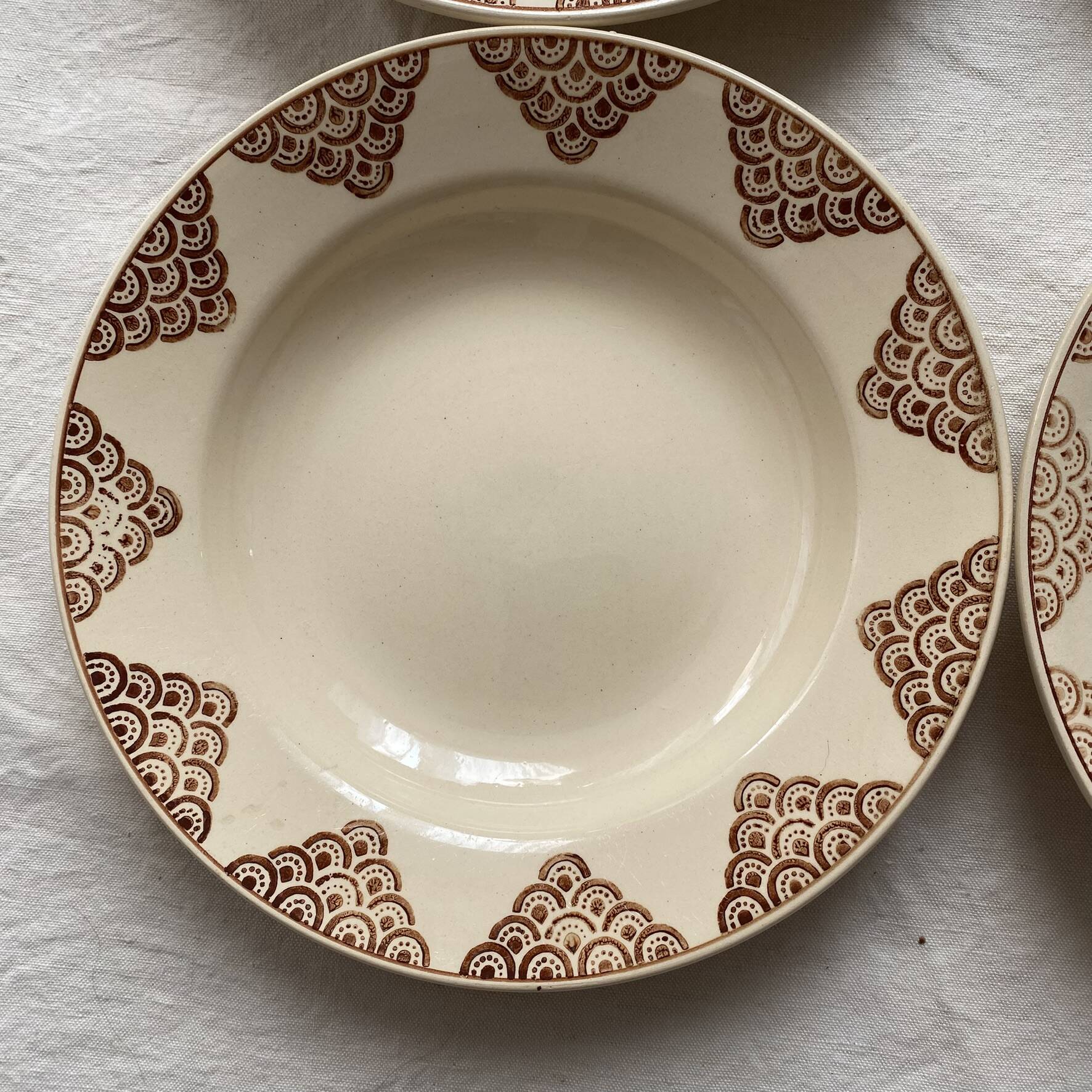 St Amand deep plates, 1930s