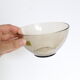 Set of 5 bowls arcopal in grey smoked glass