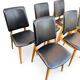 Lot de 6 chaises scandinaves Années 60