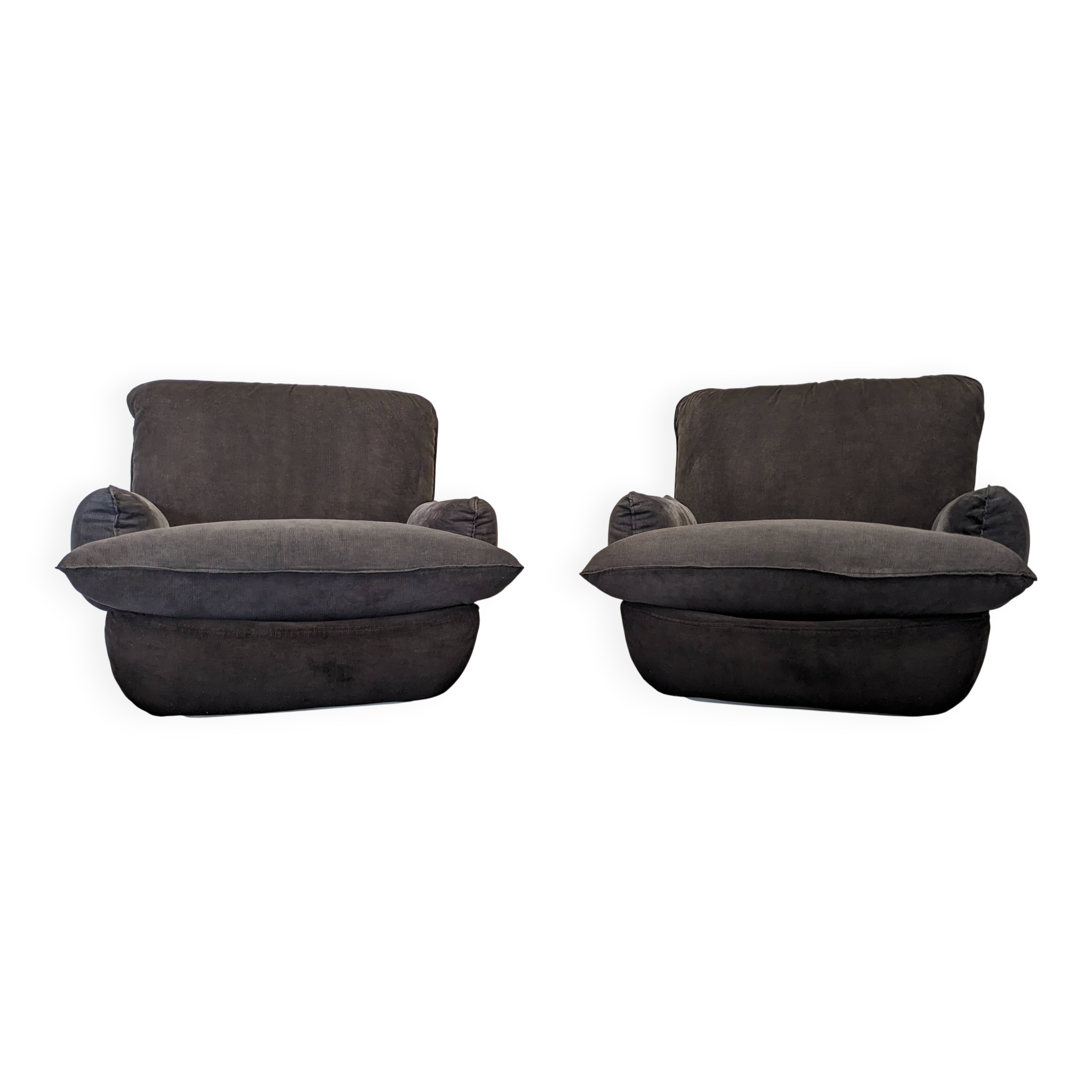 Paire de fauteuils de Michel Cadestin pour Airborne années 60/70