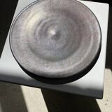 Series of 7 brown ceramic plates