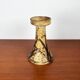 Mid-century Danish studio ceramic candlestick signed Aage Würtz, 1960s.