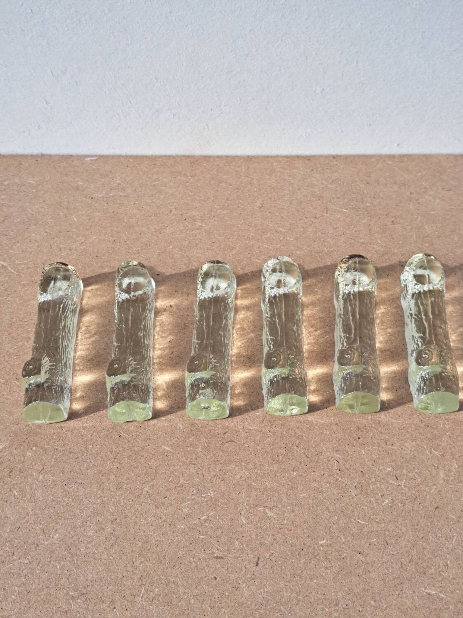 6 Vintage crystal knife holder