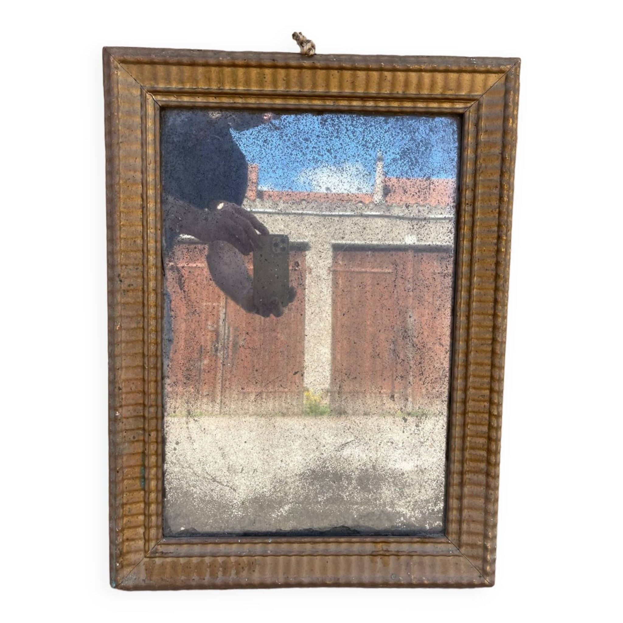 Mirror period louis XVI late eighteenth hau 60 x 44 cm