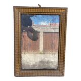 Mirror period louis XVI late eighteenth hau 60 x 44 cm