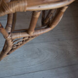 Paire de table de chevets en rotin 1960