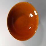 Set of 5 oval orange-yellow ceramic bowls from Faïencerie S