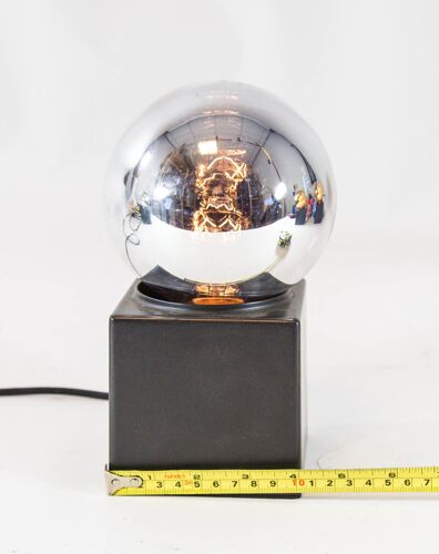 Lampe de table Philips ampoule miroir argentée vintage des années 80